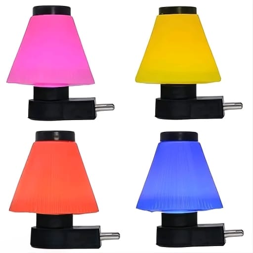 Charkee 0.5W Umbrella Shape LED Night Lamp with Low Power with Plug for,Living Room Pack of 4