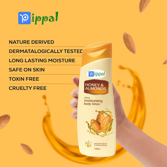 Pippal Almonds with Honey Body Lotion Deep Moisturising Pack of - 2