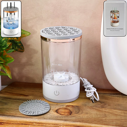 Electric Makeup Brush Cleaner And Dryer Automatic Usb Rechargeable Brush Washing Machine
