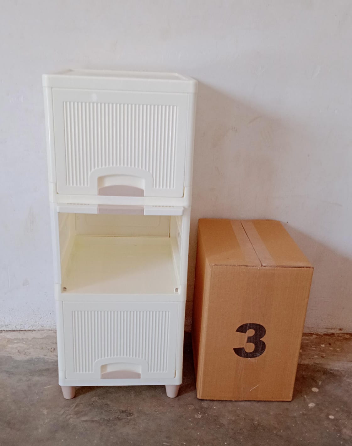 Multipurpose Storage Cabinet Storage Solutions Plastic Drawers Multi Layer Wardrobe Storage Drawers Foldable Multipurpose Drawer Units For Kitchen Bathroom Bedroom Cloth (3layer)