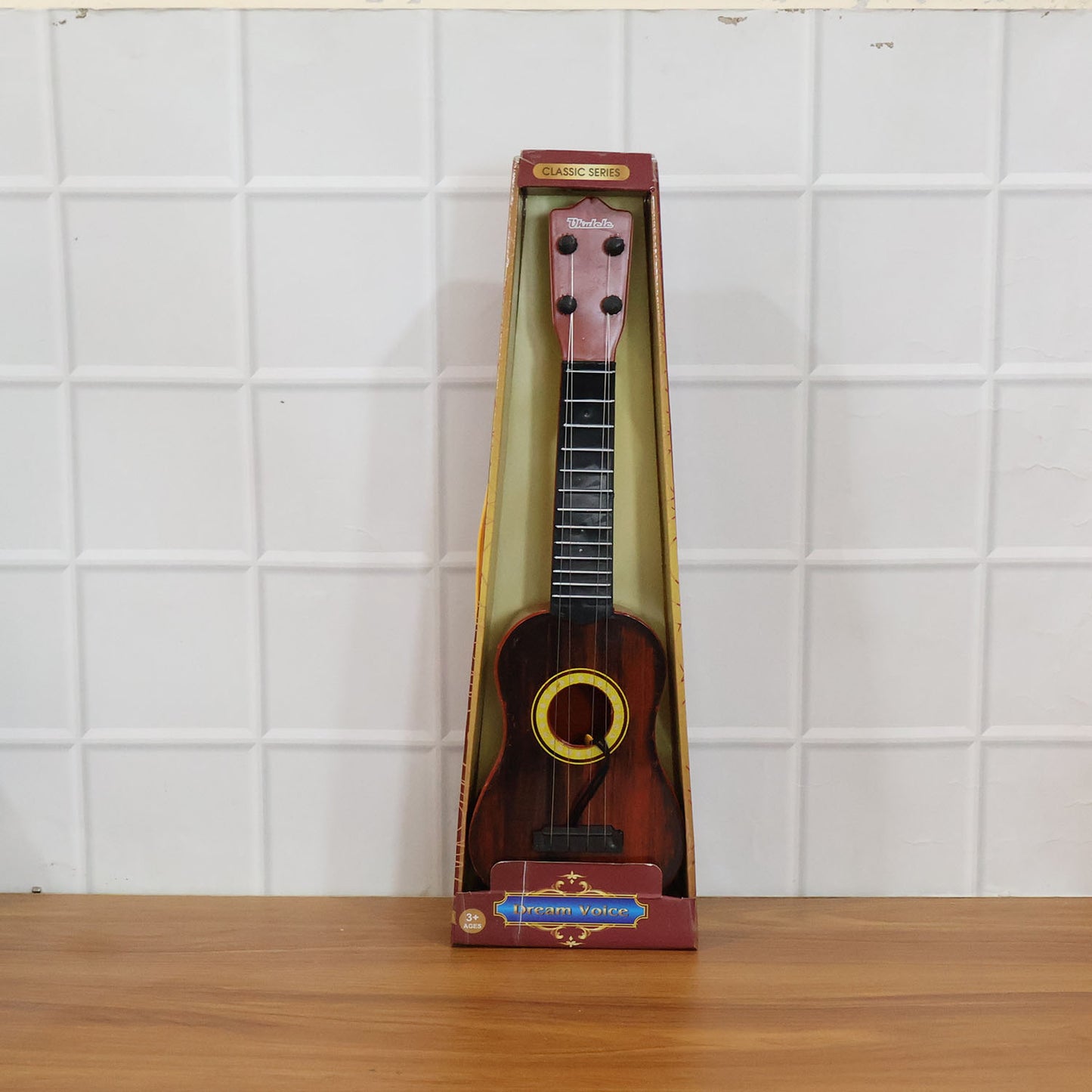Classic Wooden Ukulele Guitar For Kids Beginners (1 Pc)