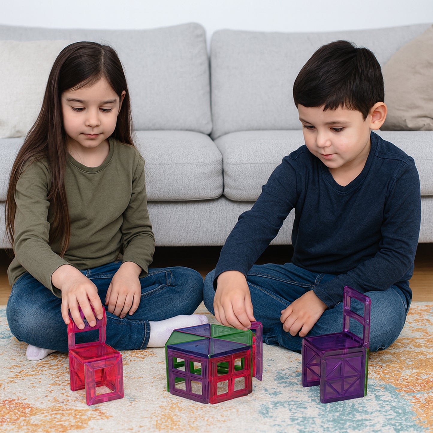 Magnetic Building Tiles - (26 Pc Set)