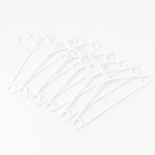 Plastic Clothes Hangers Set Of 6