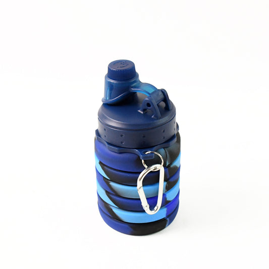 Silicone Foldable Water Bottle (1 Pc 24 Cm Foldable 500 Ml)