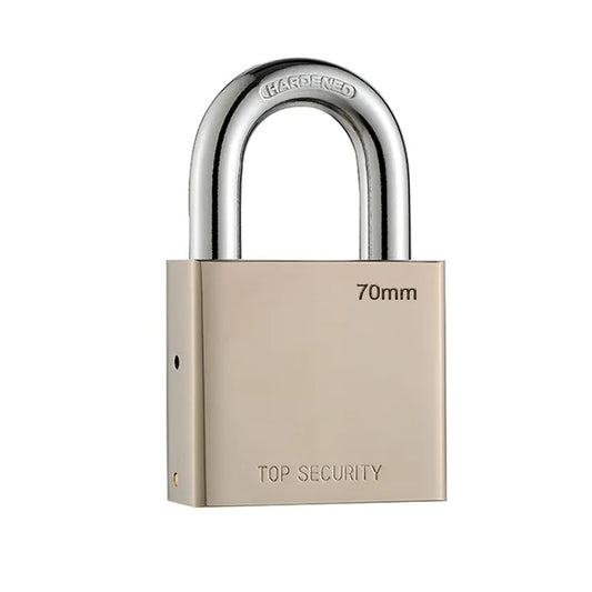 1690 Heavy Steel Premium Square Padlock 70mm With 4 Keys Multipurpose Hardened Shackle Padlock For Door Gate Shutter And Home