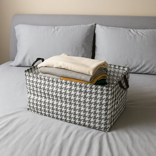 Foldable Fabric Storage Box With Handles (47 28 Cm)
