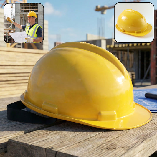 B-grade Yellow Safety Helmet Industrial Protective Hard Hat (1 Pc)