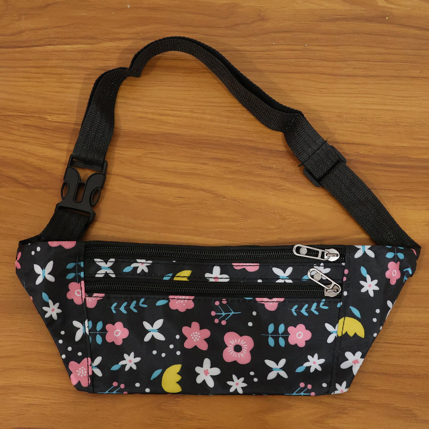 Floral Print Adjustable Waist Bag Fanny Pack (1 Pc)
