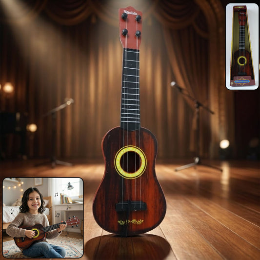 Classic Wooden Ukulele Guitar For Kids Beginners (1 Pc)