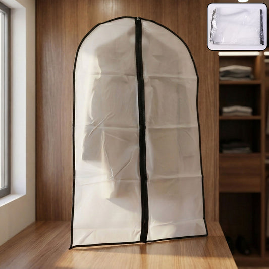 Transparent Garment Cover With Front Zipper (100 60 Cm 1 Pc)