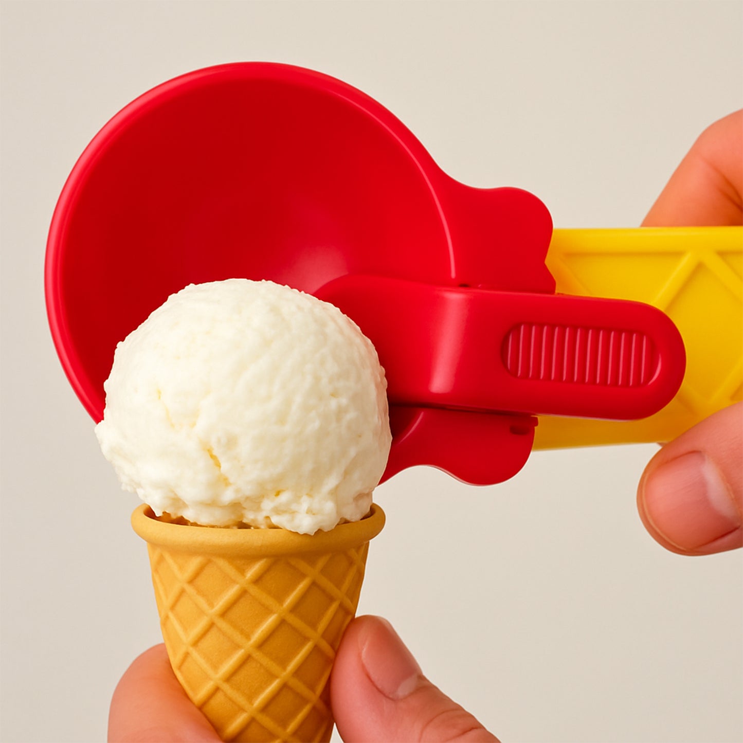 1-piece Plastic Ice Cream Watermelon Scooper With Trigger Dipper