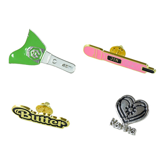 Stylish Metal Badge Pin Single Piece (Random Design)