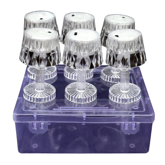 Battery Operated Decorative Led Mini Table Lamp (6 Pc Set)