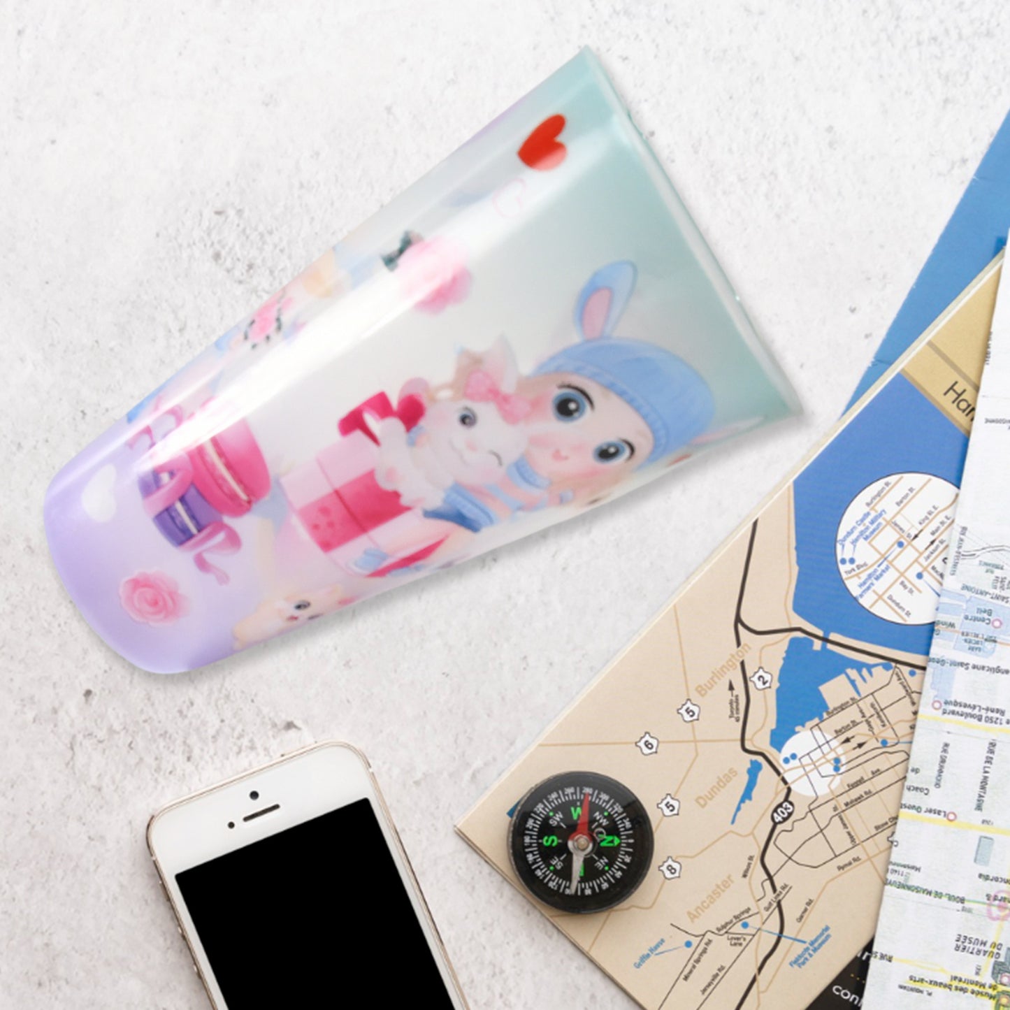 Unicorn Water Bottle With Straw Lid For Kids (Without Light)