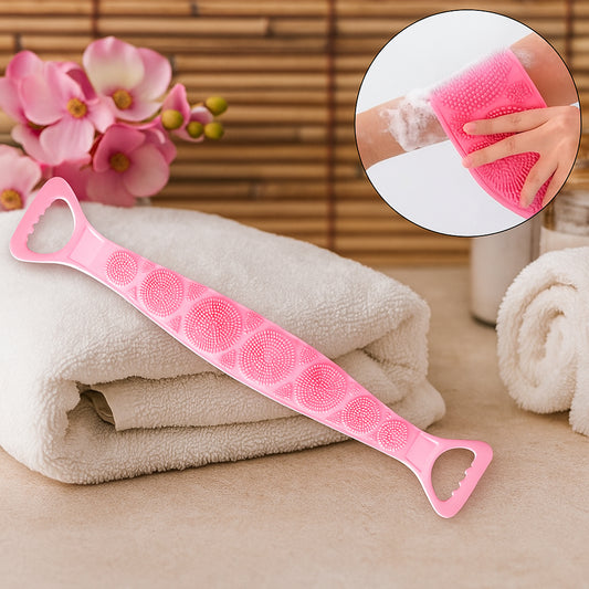 Premium Silicone Back Scrubber Belt Body Exfoliating Bath Brush