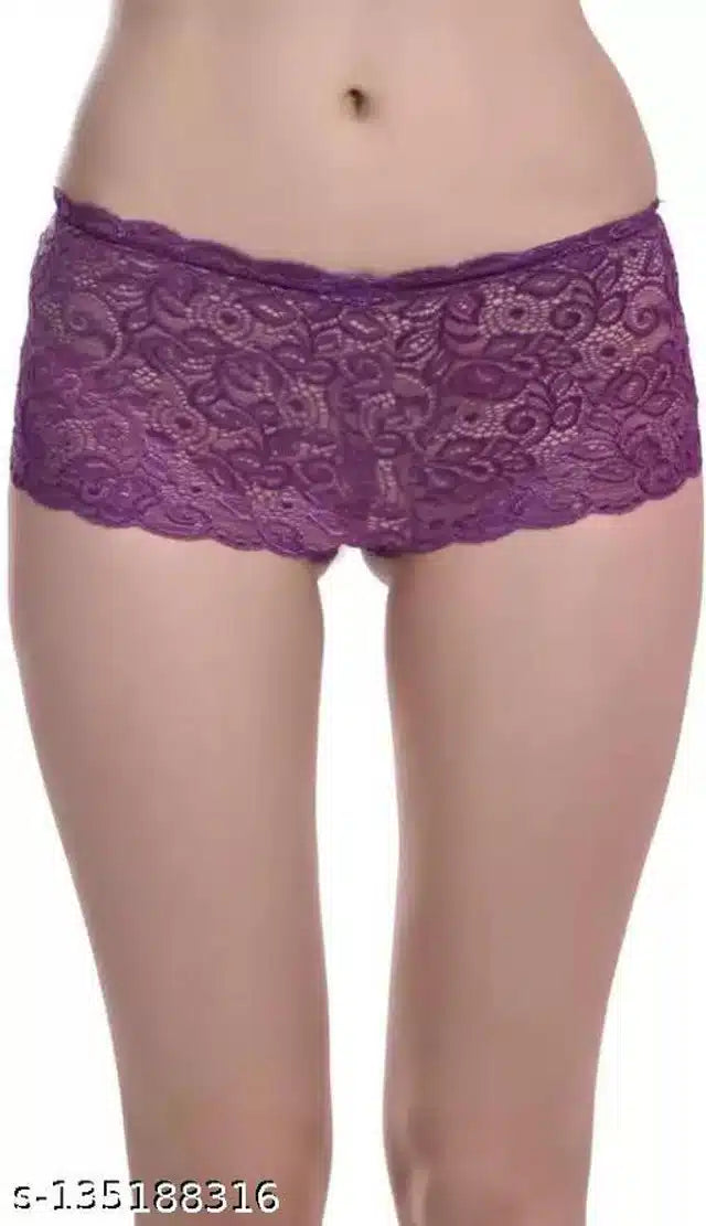 Net Briefs for Women (Purple, 8XL)