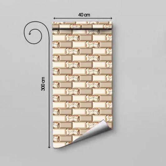 PVC Self Adhesive Wall Stickers (Multicolor, 300x40 cm)