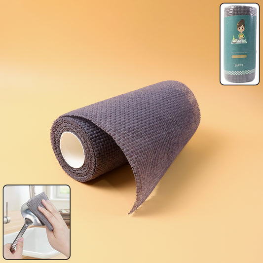 Disposable Cleaning Cloth Roll 25 Sheets (20x20 Cm)