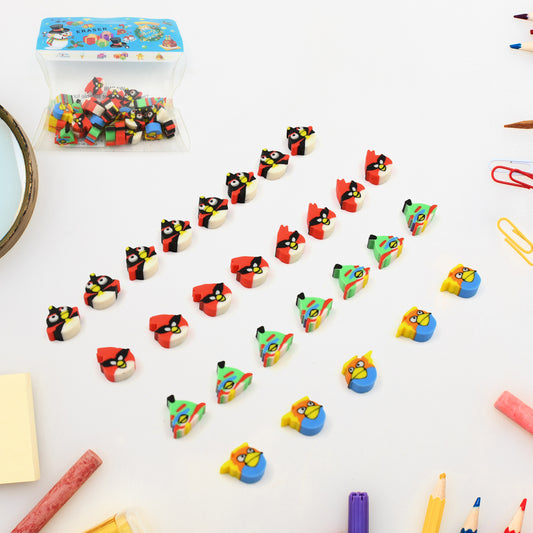 8739 Fancy Stylish Colorful Erasers Mini Eraser Creative Cute Novelty Eraser For Children Different Designs Eraser Set For Return Gift Birthday Party School Prize (28 Pcs In 1 Packet)