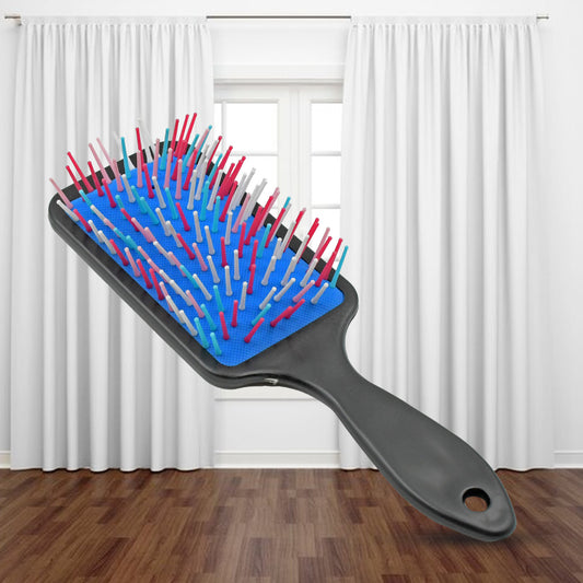 8482 Massage Comb Massage Hair Brush Ergonomic Matt Disappointment For Straight Curly Hair Cushion Curly Hair Comb For Detangling Professional Comb For Men And Women For All Hair Types Home Salon Diy Hairdressing Tool (1 Pc)