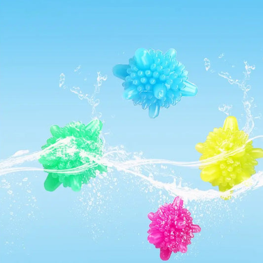 8737 Soft Star Washing Machine Laundry Dryer Balls Laundry Ball For Household Cleaning Washing Machine Clothes Softener (10 Pcs Multi Color)
