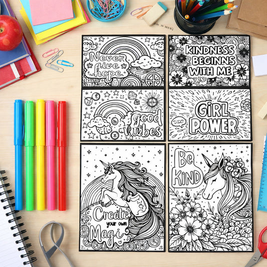 Creative Kids Colouring Activity Poster Set (11 Pc)