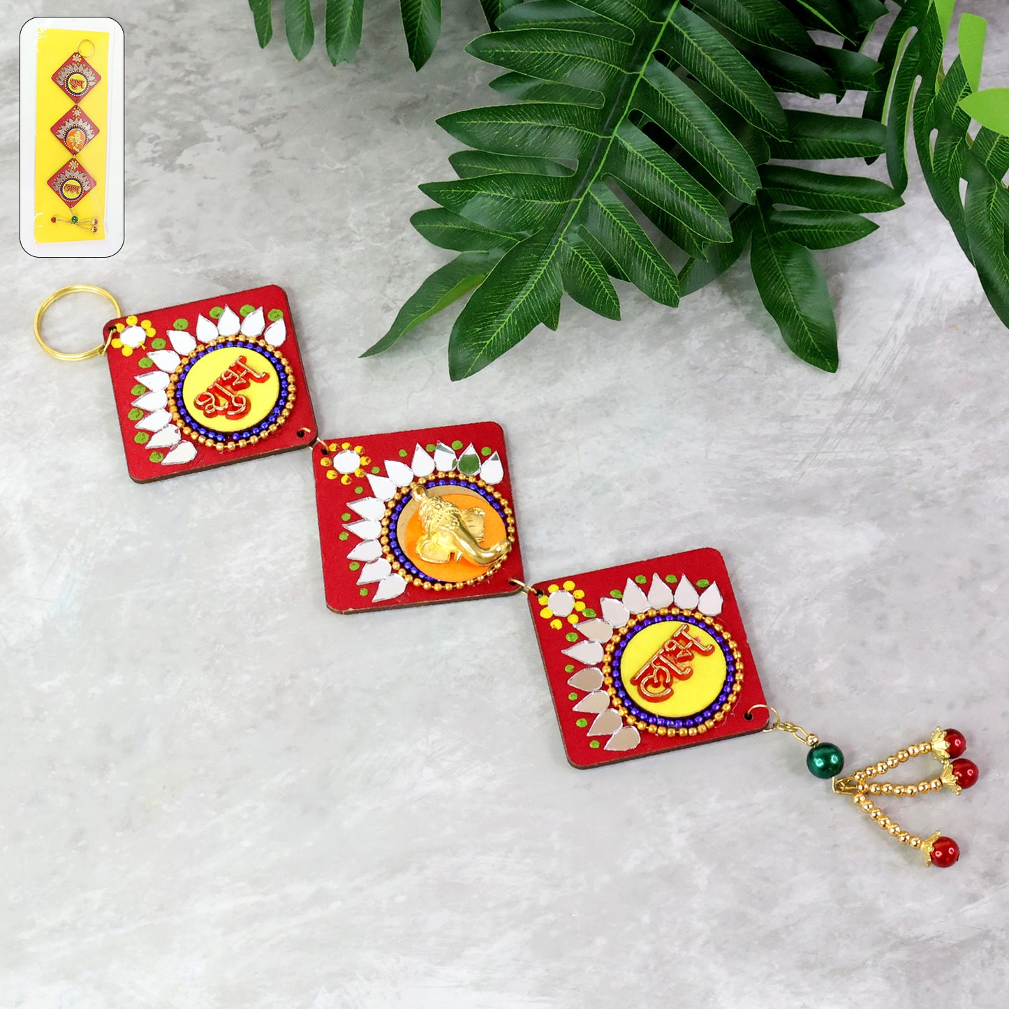 Traditional Labh Shubh Decorative Wall Hanging (1 Pc)