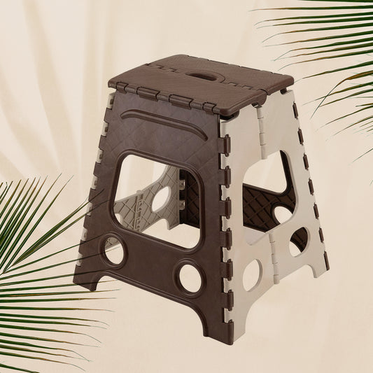 8856 18inch Folding Stool Non Slip Folding Stool - 18 Inch Height - Holds Up To 95 Kg - Great For Kitchen Garden Bathroom Bedroom Adults Kitchen Stepping (1 Pc 18inch)