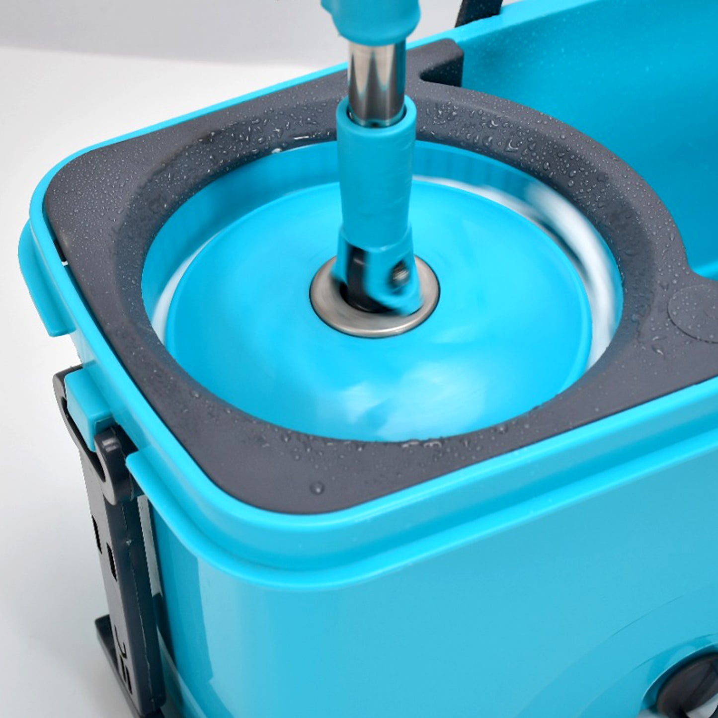 4028 Quick Spin Mop Plastic Spin Bucket Floor Cleaning Easy Wheels Big Bucket Floor Cleaning Mop With Bucket