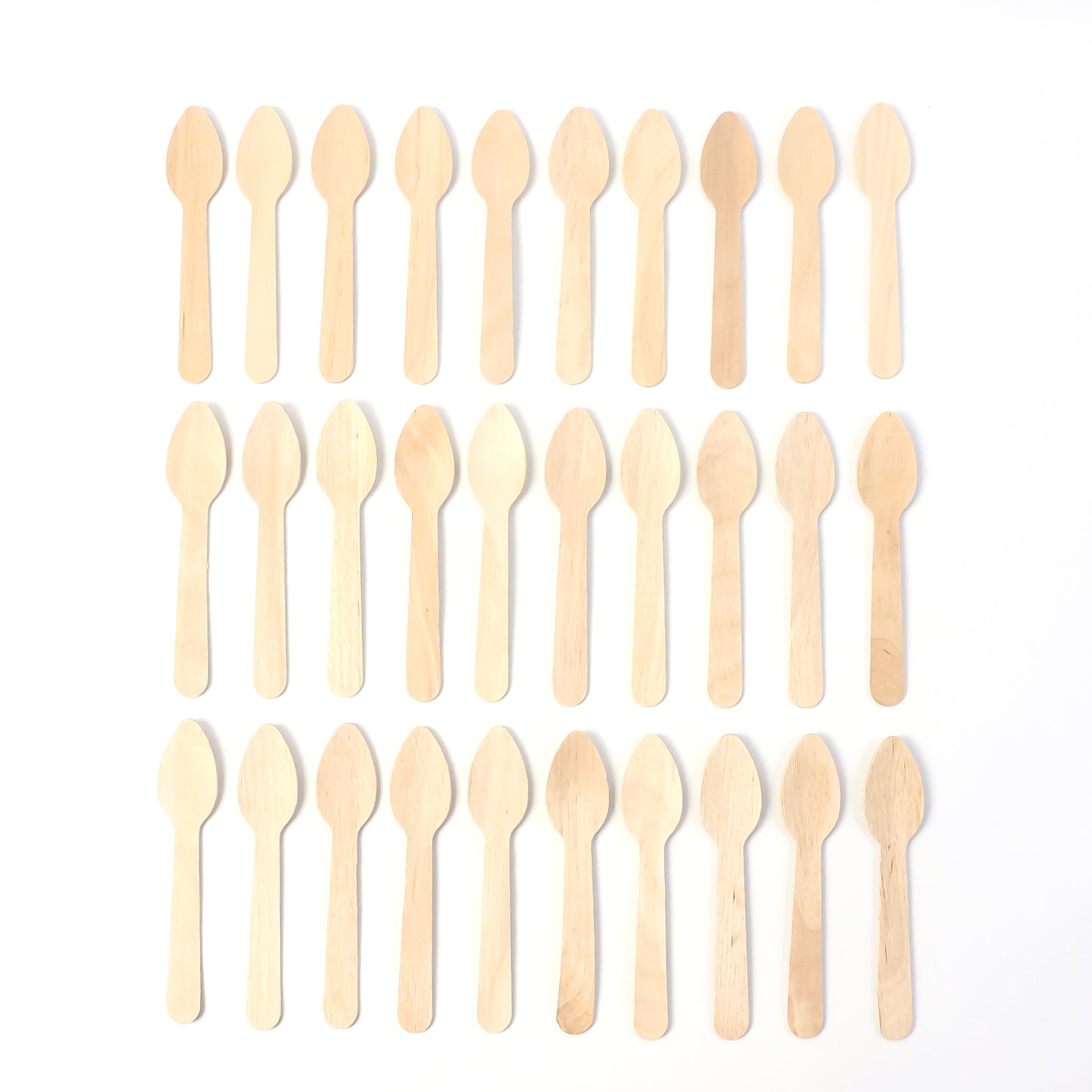 110mm Wooden Tea Spoon 30 Pcs Pack