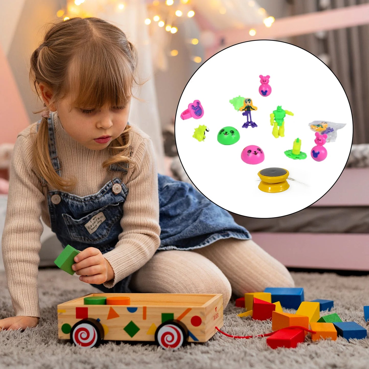 4489 20pc Mix All New Toy With Plastic Commander Container Mix All Types Playing Toy For Kids