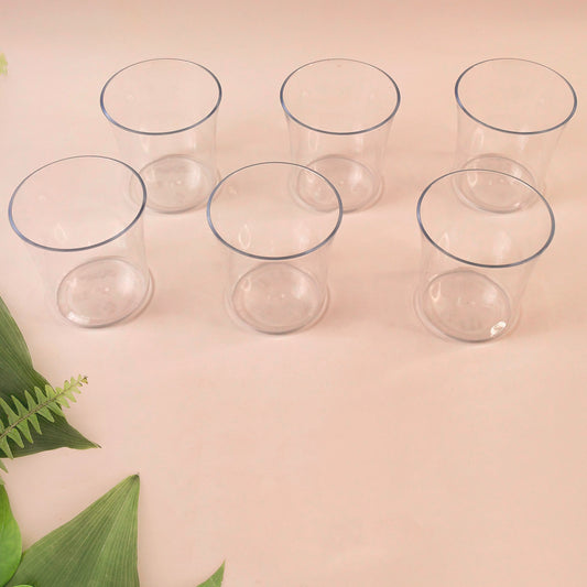 Apex Welcome Plastic Glass Set For Daily Use Set Of 6