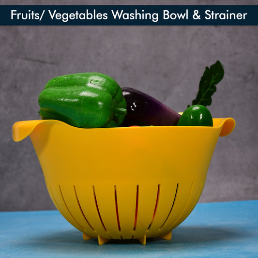 2312 Plastic Fruits Vegetable Noodles Pasta Washing Bowl Strainer