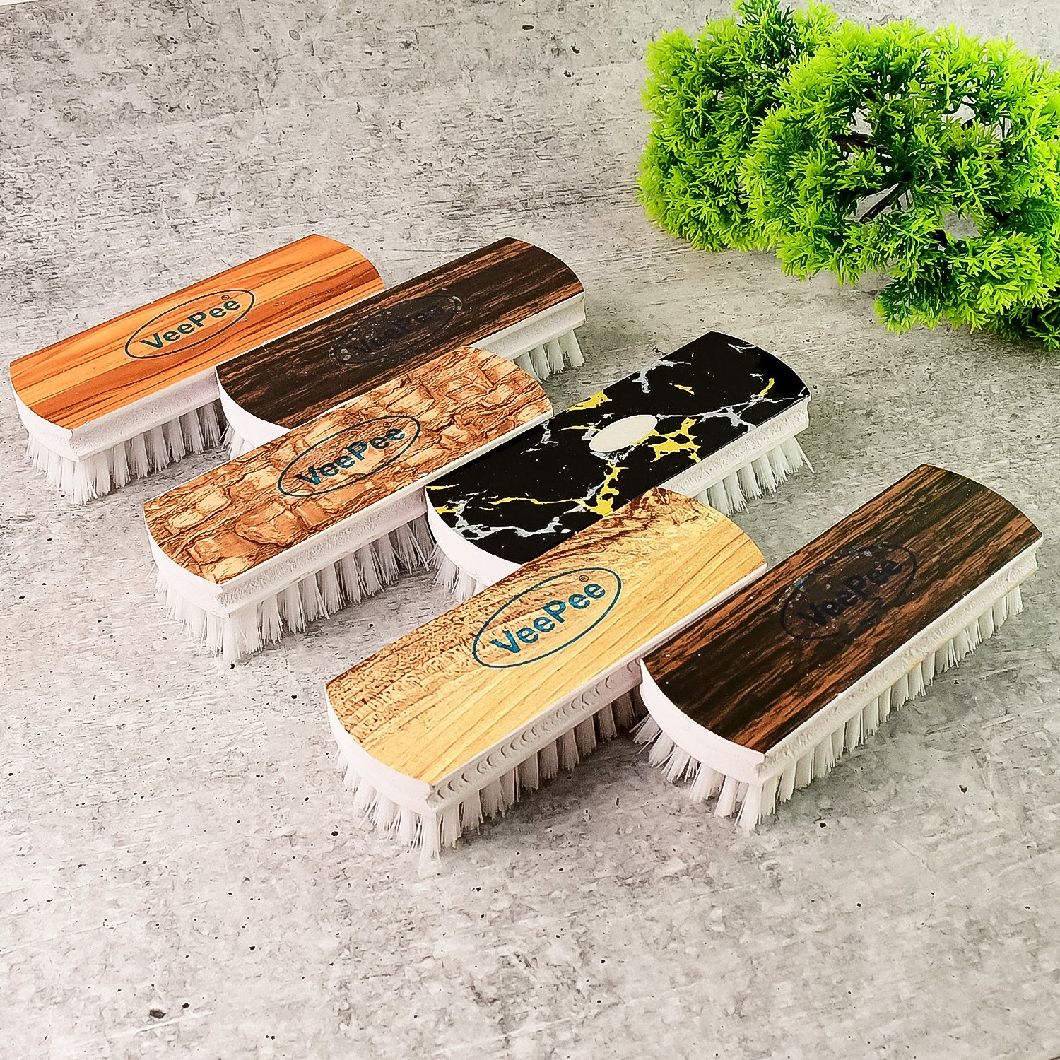 Veepee Heavy-duty Cloth Washing Brush Set 6 Pcs