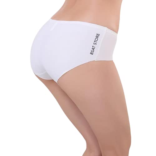 Women's Ice Silk Blend Invisible Lines No Show Hipster Panty (Pack of 1) (Multicolor, S)