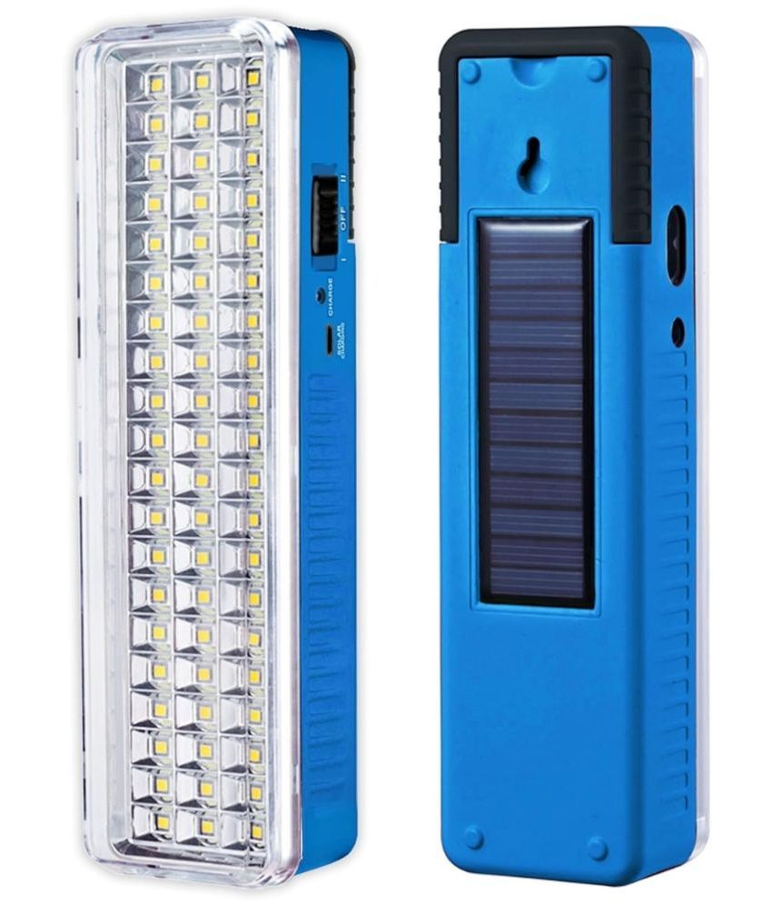 Charkee 7W Rechargeable 42 LED High Bright Light with Solar Charging 7 hrs Flood Lamp Emergency Light Pack of 1