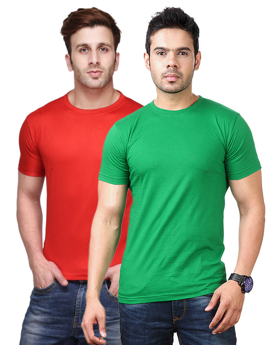 Ketex Round Neck Men's Polyester Blend Dri Fit T-Shirts (Pack of 2)