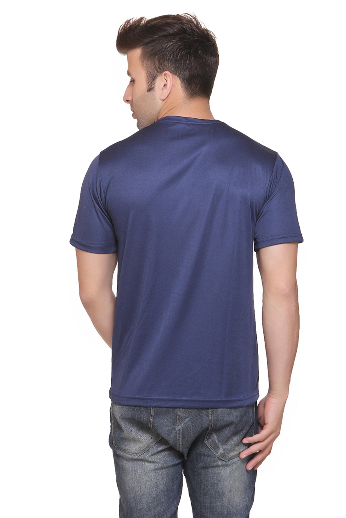 Ketex Polyester Dri-Fit Half Sleeves Round Neck T-Shirt ( Pack of 4 )