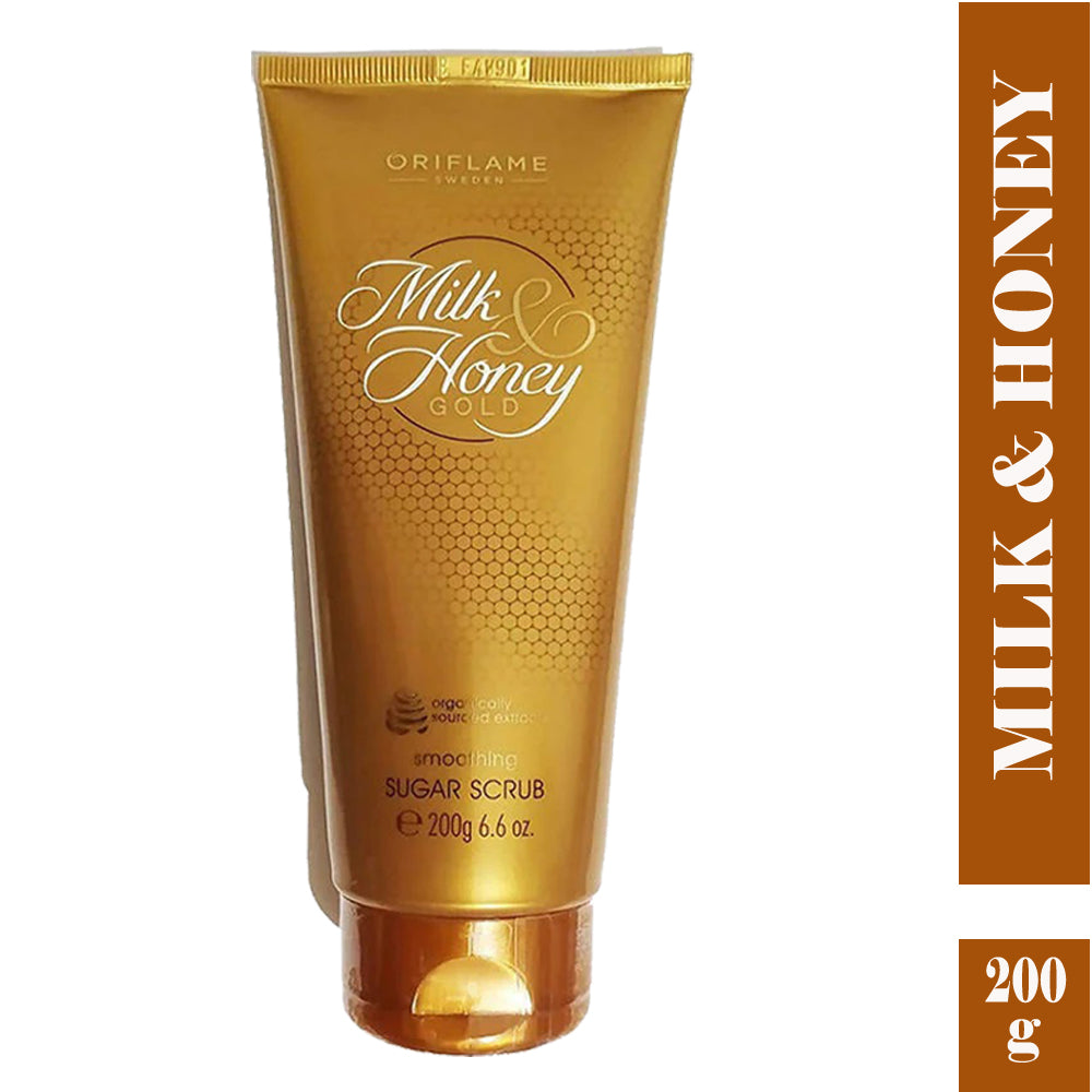 Oriflame Milk & Honey Gold Smoothing Sugar Scrub 200g (Pack of 1)