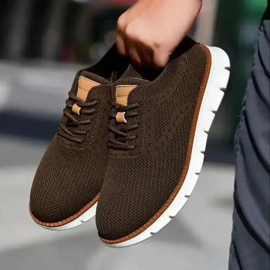 Brown Mesh Casual