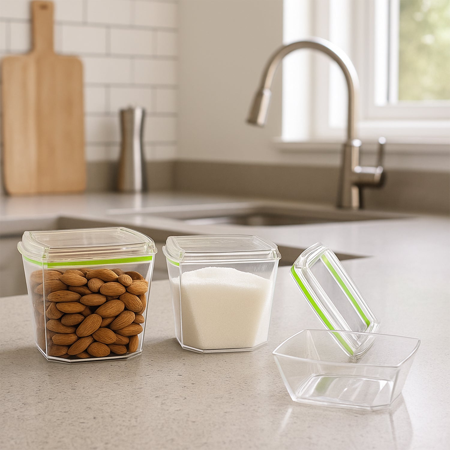 Food Storage Container Set With Leak-proof Lid (500 Ml  2 Pc)