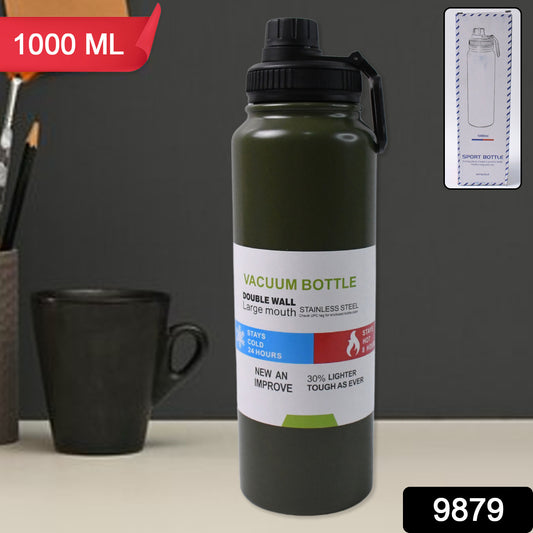 Stainless Steel Double Wall Vacuum-insulated Drink Water Bottle (1000 Ml  Mix Color)