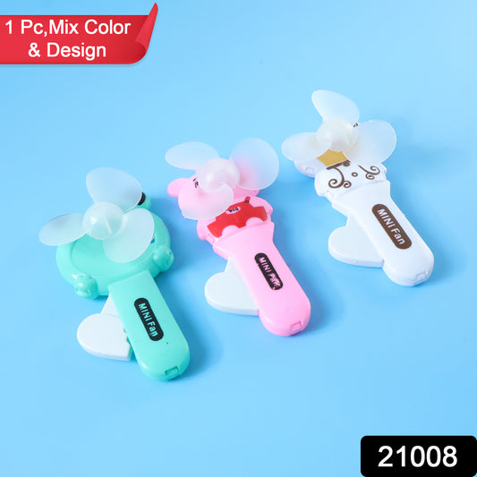 Cute Mini Handheld Fan (1 Pc Mix Color  Design)