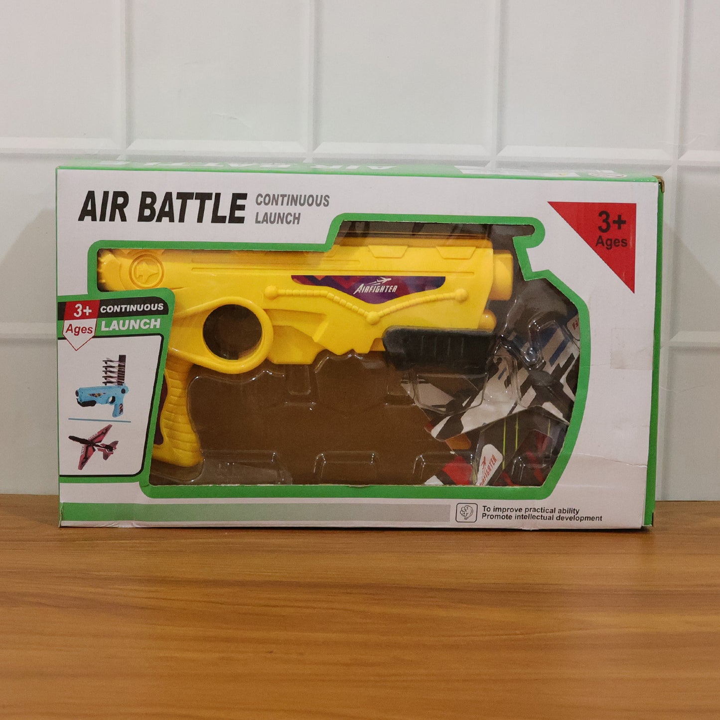 Air Battle Plane Launcher Gun Toy For Kids  Foam Glider Set (1 Set)