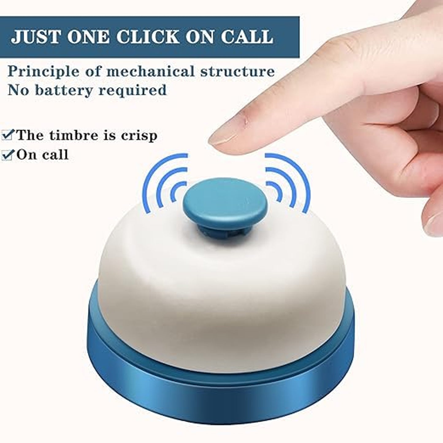 Desk Ring Bell With Loud Clear Sound
