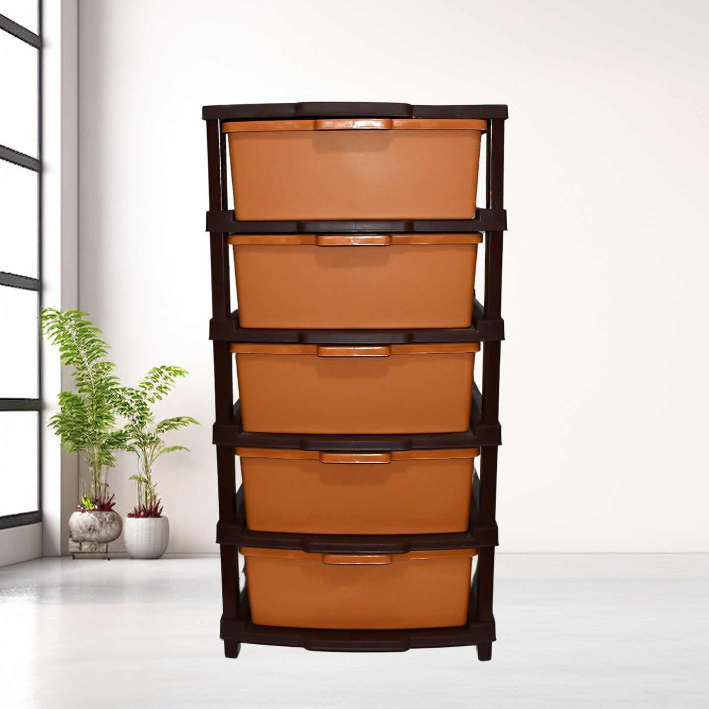 Plastic Premium Home Storage  Organization (5 Layer  1 Pc)
