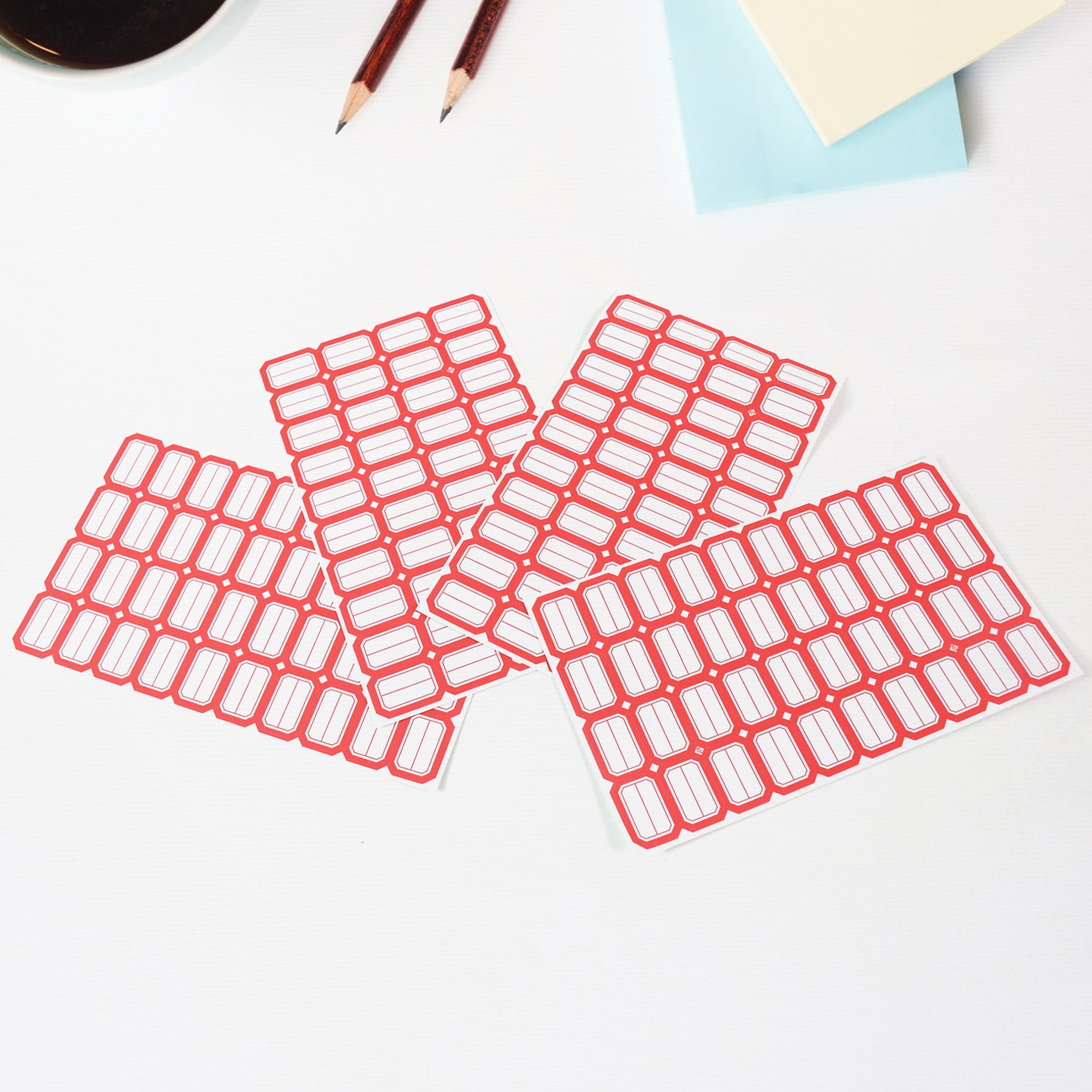 Multipurpose Writable Blank Label Sticker Sheets (1 Sheet)