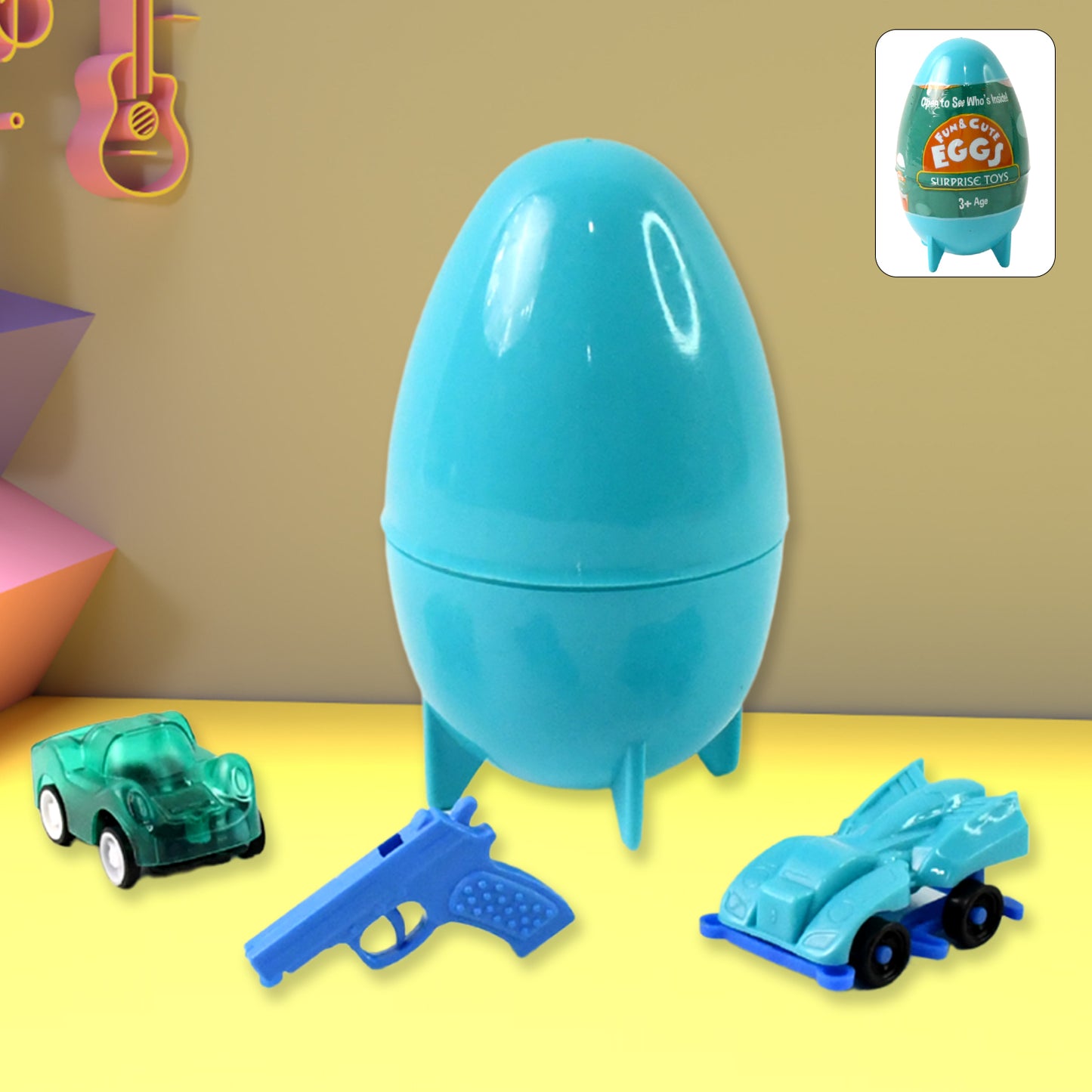 Aditi Fun  Cute Surprise Eggs Toy For Kids (1 Pc)