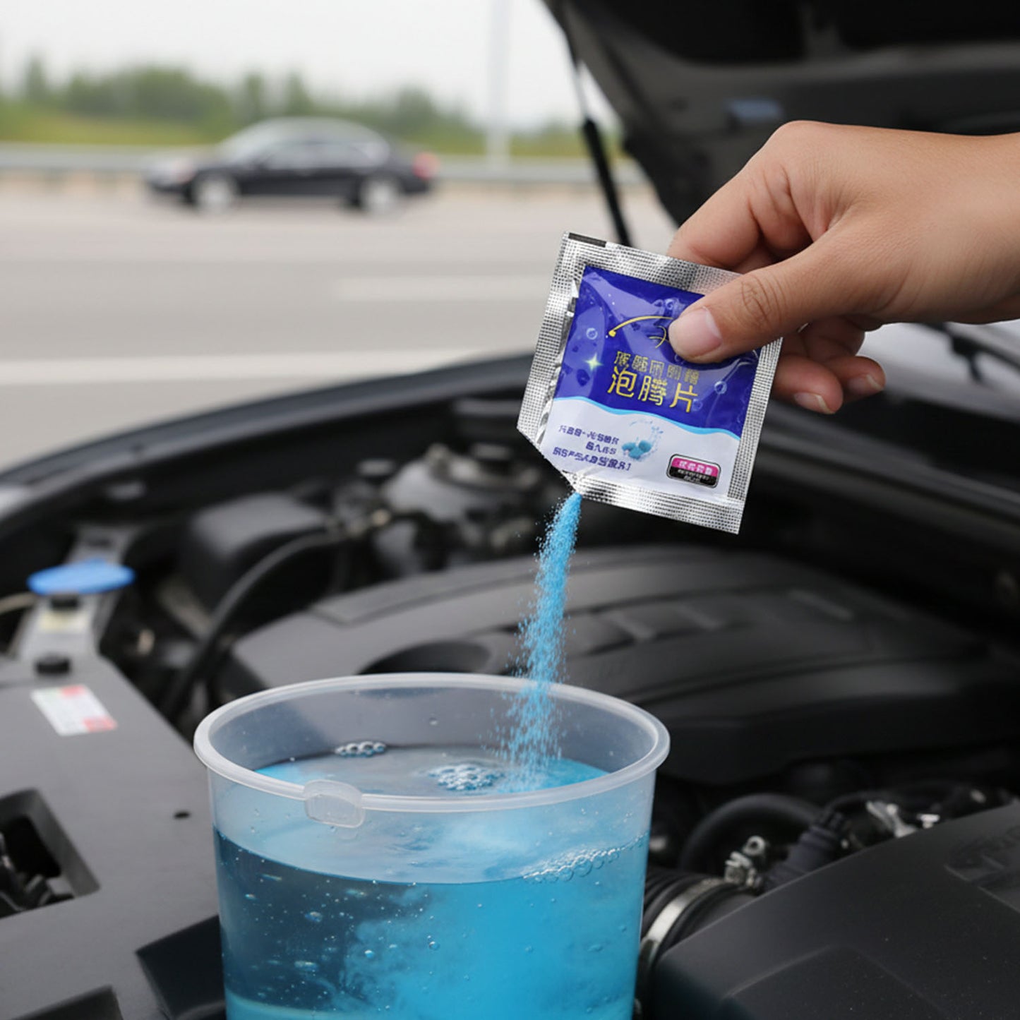 Car Windshield Wiper Detergent Powder (1 Packet)