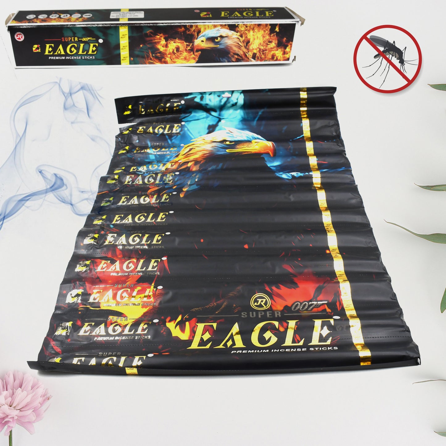 13119 Mosquito Agarbatti Stick Mosquito Agarbatti 1 Box (12 Packet  120 Sticks) (Incense Stick)